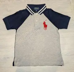Polo Ralph Lauren ポロシャツ ネイビー グレー　3/3T