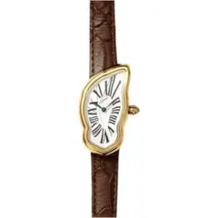 新品 Laphont ラフォン MELTING WATCH GOLD/BROWN