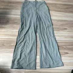 GU ワイドパンツ グレー