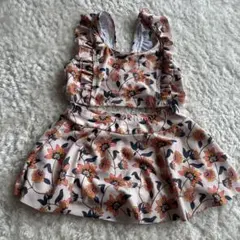 花柄フリル水着 110cm