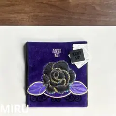 【新品未使用タグ付】ANNA SUI アナスイ ローズアップリケ ポケットタオル