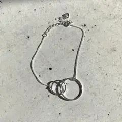 S925 サークル ブレスレット シルバー 925 レディース シンプル 韓国