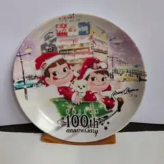 不二家 ペコちゃん 100周年記念 クリスマスプレート 2010