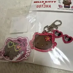 HELLO KITTY × GOTCHA アクリルキーホルダー ステッカー