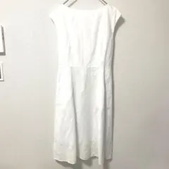 ユニクロ ノースリーブワンピース 薄手 シンプル 大人カジュアル ひざ丈