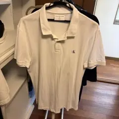 Calvin Klein ホワイト ポロシャツ