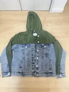 Bershka フード付きデニムジャケット S
