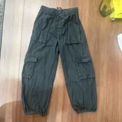 H&Mキッズ ブラック　カーゴパンツ　120