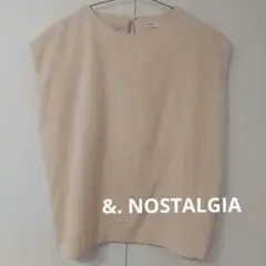 &. NOSTALGIA ベージュ ノースリーブトップス
