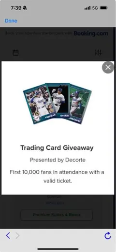 MLBトレーディングカードギブアウェイ