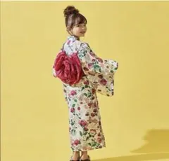 ケートスペード　花柄浴衣 110