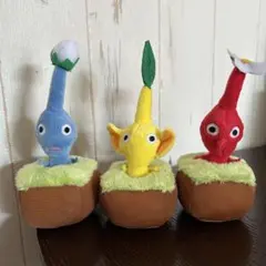 PIKMIN ピクミン マスコット ぬいぐるみ 3種セット 引っこ抜きぬいぐるみ