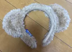 【美品】ダッフィー　耳付きカチューシャ ベージュ　ディズニーランド
