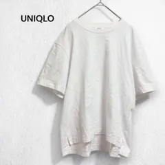ユニクロ エアリズムコットンオーバークルーネックT カットソー 半袖 無地 M
