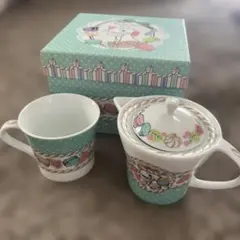 【Disney】レア おしゃれキャット マリーちゃん 花　マカロン ティーセット