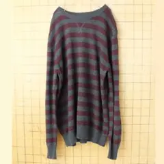 patagonia カシミヤウールニット ボーダーセーター グレー L aw73