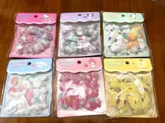 【新品】サンリオ COTTON PUFFY シール 6点セット　定価3168円