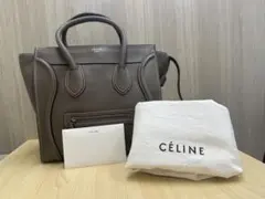 美品　CELINE ラゲージ マイクロショッパー スリ ハンドバッグ