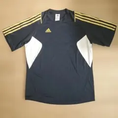 adidas ダークブルー Tシャツ M