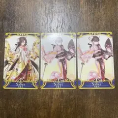 FGOアーケード　両儀式　セイバー　剣式　ノーマル3種