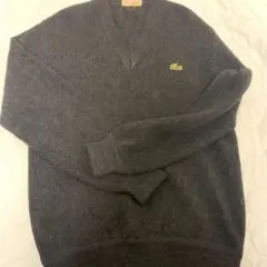 【激レア】70's CHEMISE LACOSTE Vネック　ウールニット