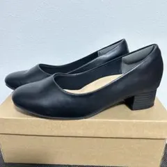 Balancoire パンプス　24 EEE シンプル ブラック パンプスのサムネイル