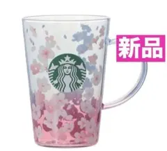 [即完売品] スタバ　さくら　耐熱ガラスマグ