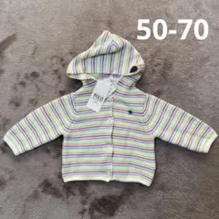 【新品未使用】POLO フード付きカーディガン