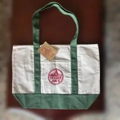 Trader Joe's トートバッグ アイボリー/グリーン