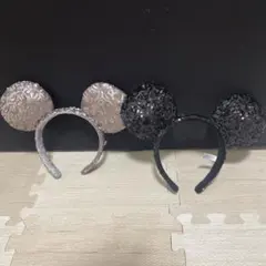 ミッキー耳カチューシャ2個セット
