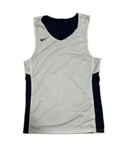 バスケ用 リバーシブルベスト Mサイズ ネイビー×ホワイト 美品