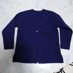 ネイビー ニットカーディガン①