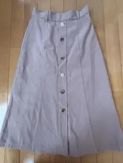 フレアスカート ピンクベージュ S