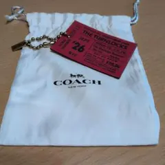 COACH キーホルダー チケットデザイン