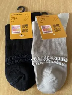 ユニクロ　ヒートテック ソックス フリル　23-25cm 2足セット