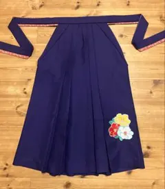袴 卒業式 九重 刺繍 紫色 椿柄 花 JAPAN STYLE yzk879