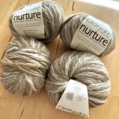 オーストラリア製 ナチュラルウール100% 天然染料染め 50g(80m)4玉