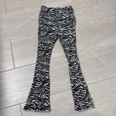 ZARA ゼブラ柄 リブパンツ 110cm