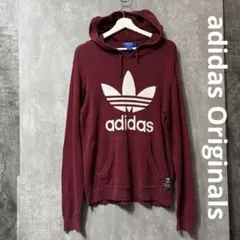 希少カラー・ニット素材　adidas Originals ビッグロゴ フーディー