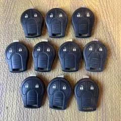 日産　純正　キーレス　2ボタン　10個セット　キーカット　（940）のサムネイル