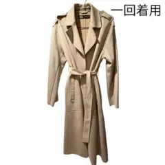 ZARA スエード調 トレンチコート ベージュ