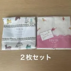 Afternoon Tea ふきん うさぎ柄・とり柄２枚セット　かや生地