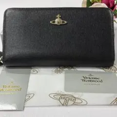 新品同様‼️ ヴィヴィアンウエストウッド　財布　長財布　オーブ　ラウンドファスナー