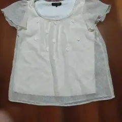 MISCH MASCH フローラル刺繍 シフォンブラウス 38