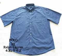 POLO Ralph Lauren ボタンダウン半袖シャツ 4XLサイズ美品