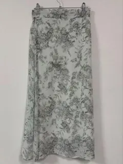 花柄シフォンフレアスカートのサムネイル