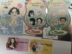 鬼滅の刃　クリームソーダパーラー　ノベルティ　カード　ポストカード　セット