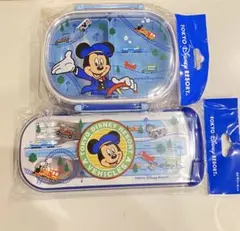 東京ディズニーリゾート ミッキーマウス 弁当箱　カトラリーセットのサムネイル