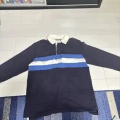 ラガーシャツ ネイビーとホワイト