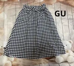 GU ギンガムチェック　スカート　140㎝